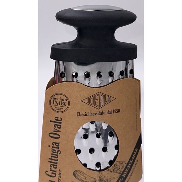 Stainless Oval Cheese Grater “Ideale La Grattugia Ovale" BRAND NEW Made In Italy - Picture 3 of 6